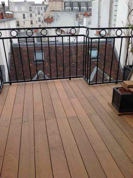 Aménagement de balcons en bois Paris