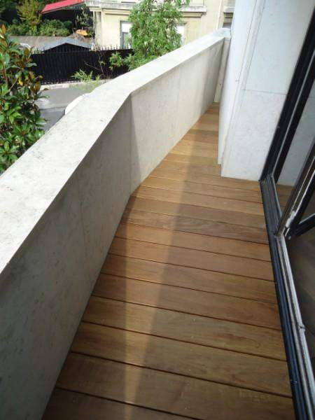 Aménagement de balcons en bois Paris